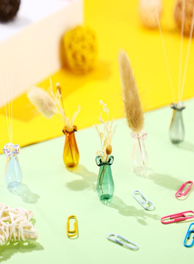 Ninehaoou 5 Pcs Cat Whisker Vase - Miniature Vase for Decoration & Dollhouse Accessories - Image 3